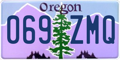 OR license plate 069ZMQ