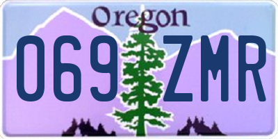 OR license plate 069ZMR