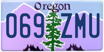 OR license plate 069ZMU