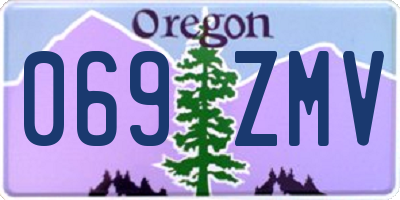 OR license plate 069ZMV