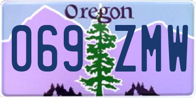 OR license plate 069ZMW