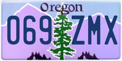 OR license plate 069ZMX