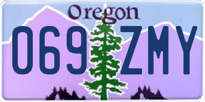 OR license plate 069ZMY