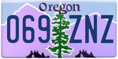 OR license plate 069ZNZ