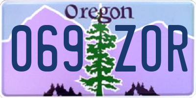 OR license plate 069ZOR