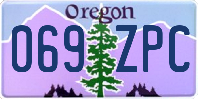 OR license plate 069ZPC