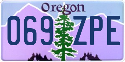OR license plate 069ZPE