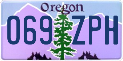 OR license plate 069ZPH