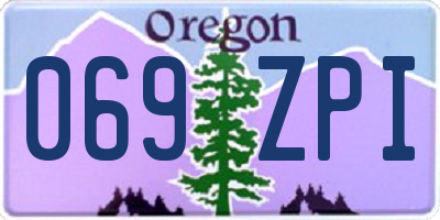 OR license plate 069ZPI