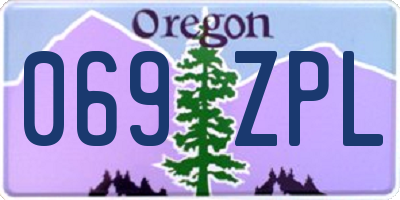 OR license plate 069ZPL