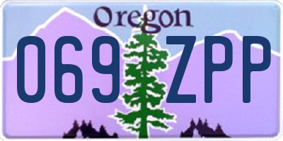 OR license plate 069ZPP