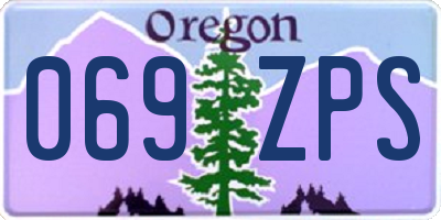 OR license plate 069ZPS