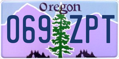 OR license plate 069ZPT