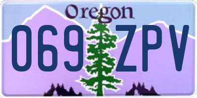 OR license plate 069ZPV
