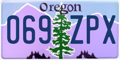 OR license plate 069ZPX