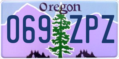 OR license plate 069ZPZ
