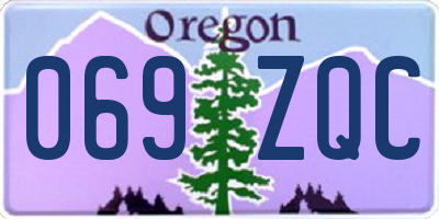 OR license plate 069ZQC