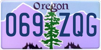 OR license plate 069ZQG