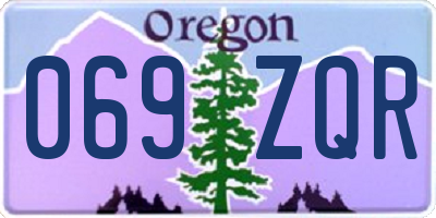 OR license plate 069ZQR