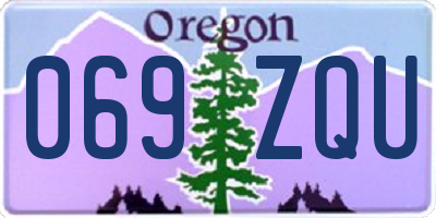 OR license plate 069ZQU