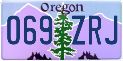 OR license plate 069ZRJ