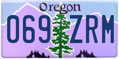 OR license plate 069ZRM