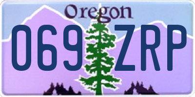 OR license plate 069ZRP