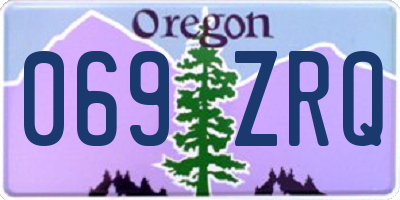 OR license plate 069ZRQ