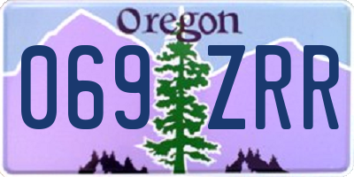 OR license plate 069ZRR