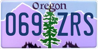 OR license plate 069ZRS