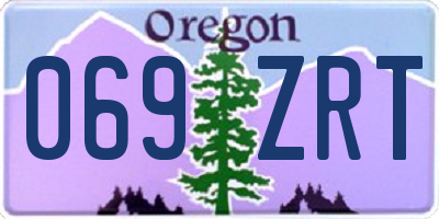 OR license plate 069ZRT