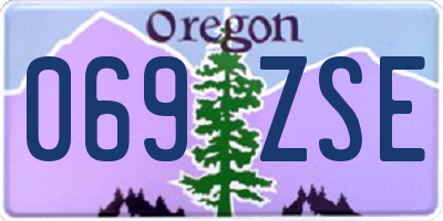 OR license plate 069ZSE