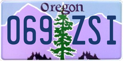 OR license plate 069ZSI