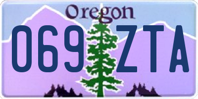 OR license plate 069ZTA