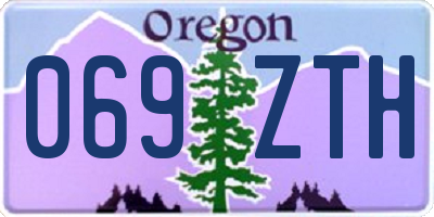 OR license plate 069ZTH