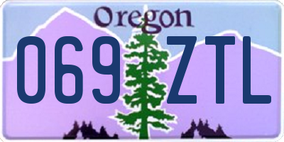 OR license plate 069ZTL