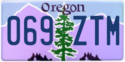 OR license plate 069ZTM