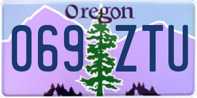 OR license plate 069ZTU