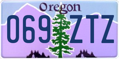 OR license plate 069ZTZ