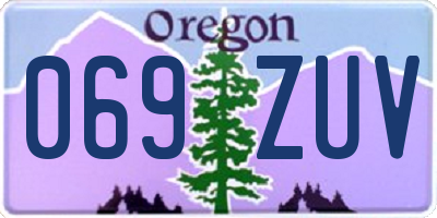 OR license plate 069ZUV