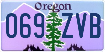 OR license plate 069ZVB
