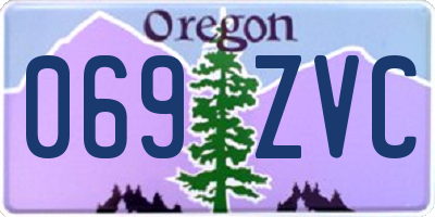 OR license plate 069ZVC