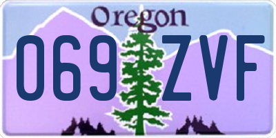 OR license plate 069ZVF