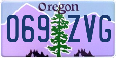 OR license plate 069ZVG