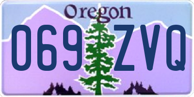 OR license plate 069ZVQ