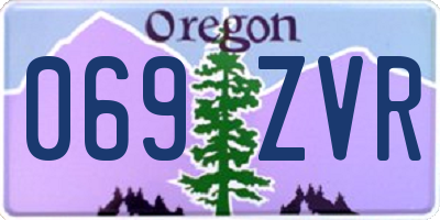 OR license plate 069ZVR