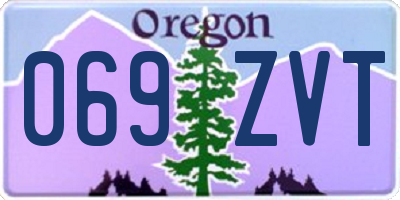 OR license plate 069ZVT