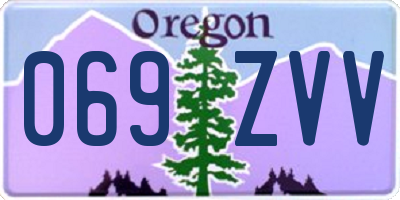 OR license plate 069ZVV