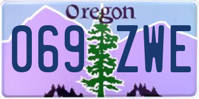 OR license plate 069ZWE