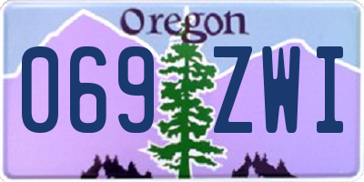 OR license plate 069ZWI